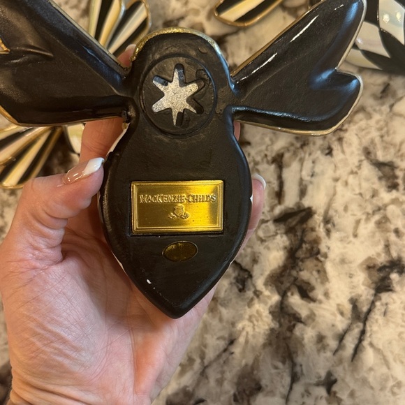 Mackenzie-Childs Checkered Bee Wall Decor - Picture 2 of 4